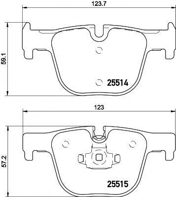 Комплект гальмівних колодок, дискове гальмо HELLA PAGID 8DB 355 019-781