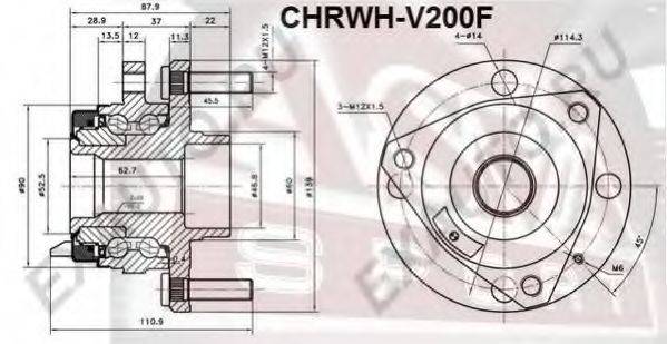 Маточина колеса ASVA CHRWH-V200F