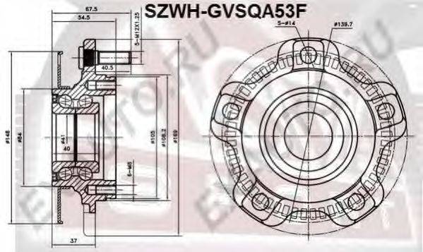 Маточина колеса ASVA SZWH-GVSQA53F