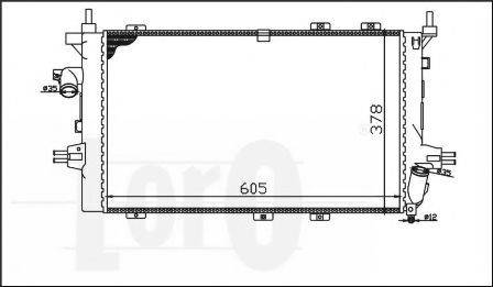 Радіатор, охолодження двигуна LORO 037-017-0069