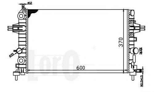 Радіатор, охолодження двигуна LORO 037-017-0029