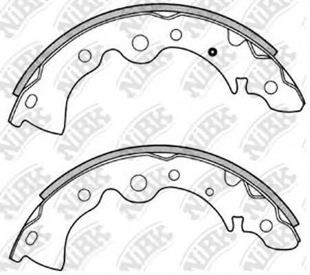 Комплект гальмівних колодок NIBK FN1167