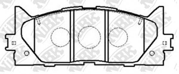 Комплект гальмівних колодок, дискове гальмо NIBK PN1521