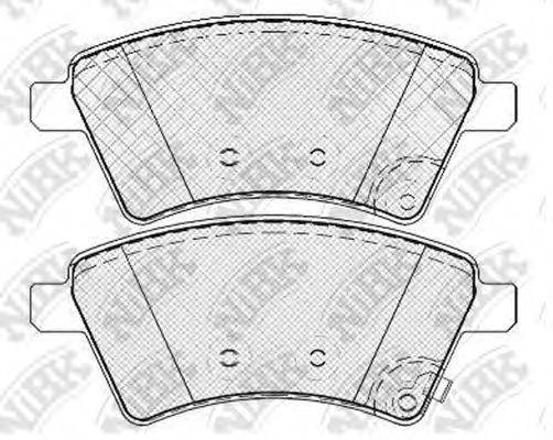 Комплект гальмівних колодок, дискове гальмо NIBK PN9803