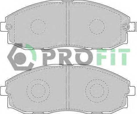 Комплект гальмівних колодок, дискове гальмо PROFIT 5000-1498