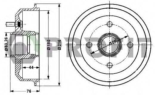 Гальмівний барабан PROFIT 5020-0024