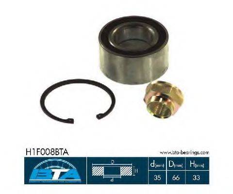 Комплект підшипника ступиці колеса BTA H1F008BTA