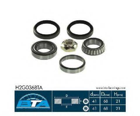 Комплект підшипника ступиці колеса BTA H2G036BTA