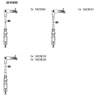 Комплект дротів запалення BREMI 221H200