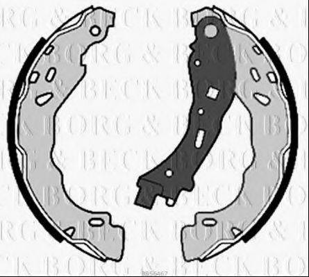 Комплект гальмівних колодок BORG & BECK BBS6467