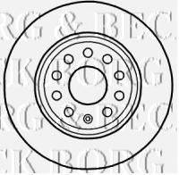 гальмівний диск BORG & BECK BBD4546