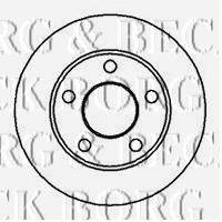 гальмівний диск BORG & BECK BBD4949