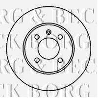 гальмівний диск BORG & BECK BBD4037