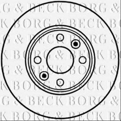 гальмівний диск BORG & BECK BBD5226