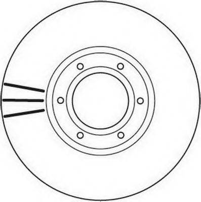 гальмівний диск JURID 562105JC