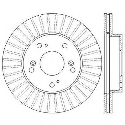 гальмівний диск JURID 562548JC