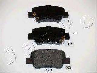 Комплект гальмівних колодок, дискове гальмо JAPKO 51223
