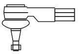 Наконечник поперечної кермової тяги