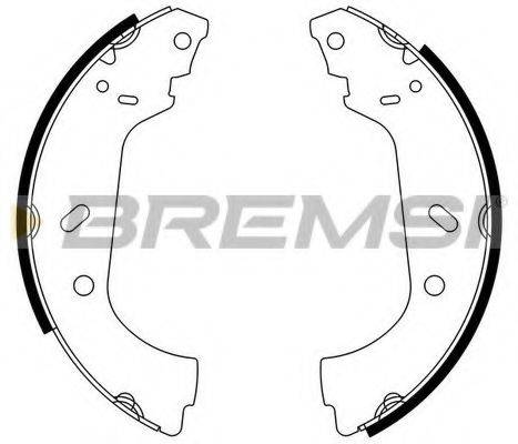 Комплект гальмівних колодок BREMSI GF0177