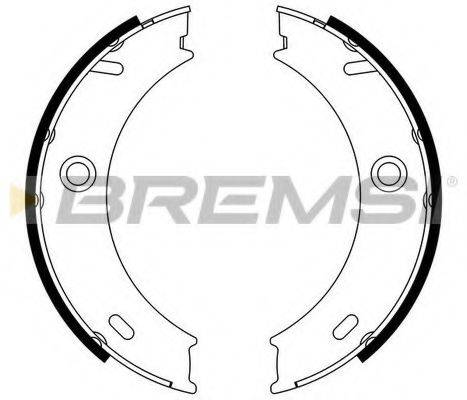 Комплект гальмівних колодок, стоянкова гальмівна система BREMSI GF0307