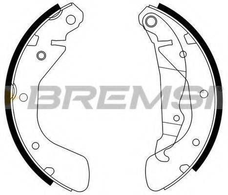 Комплект гальмівних колодок BREMSI GF0354