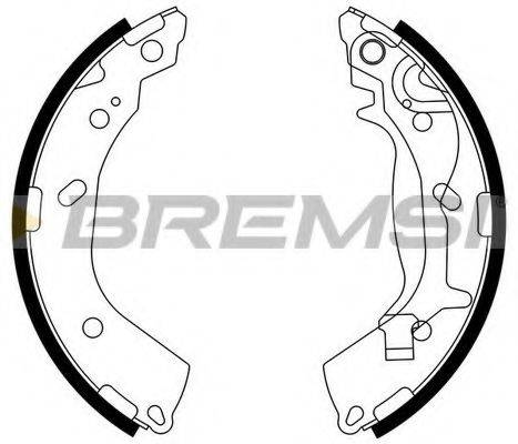 Комплект гальмівних колодок BREMSI GF0745