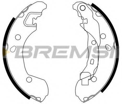 Комплект гальмівних колодок BREMSI GF0862