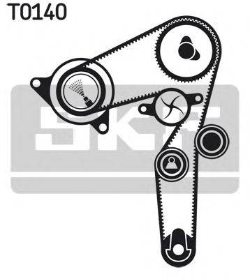 Водяний насос + комплект зубчастого ременя SKF VKMC 02198