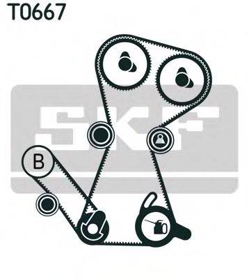 Комплект ременя ГРМ SKF VKMA 95649