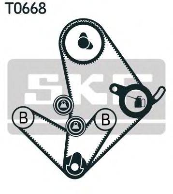 Комплект ременя ГРМ SKF VKMA 95010