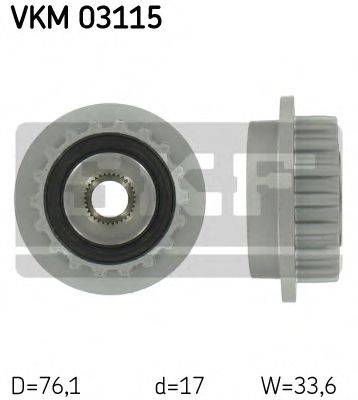 Механізм вільного ходу генератора SKF VKM 03115