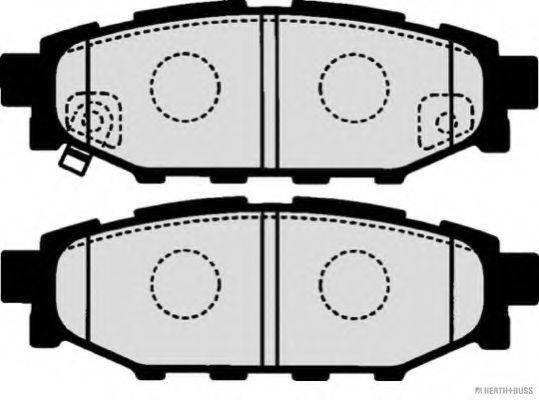Комплект гальмівних колодок, дискове гальмо HERTH+BUSS JAKOPARTS J3617003