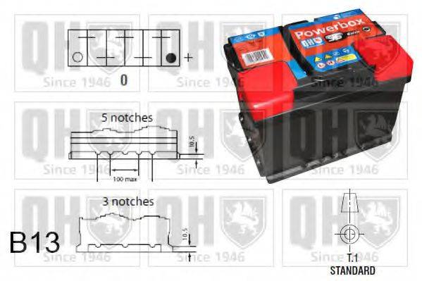 Стартерна акумуляторна батарея QUINTON HAZELL QBT019AGM