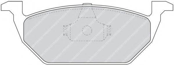 Комплект гальмівних колодок, дискове гальмо FERODO FDB1094