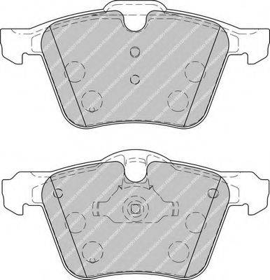 Комплект гальмівних колодок, дискове гальмо FERODO FDB1898