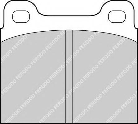 Комплект гальмівних колодок, дискове гальмо FERODO FDB2M