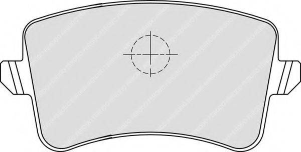Комплект гальмівних колодок, дискове гальмо FERODO FDB4050