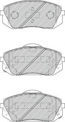 Комплект гальмівних колодок, дискове гальмо FERODO FDB4194