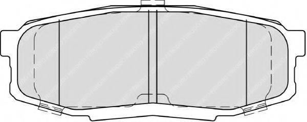 Комплект гальмівних колодок, дискове гальмо FERODO FDB4230