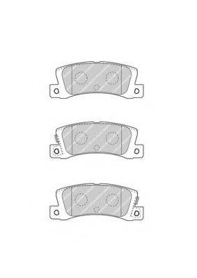 Комплект гальмівних колодок, дискове гальмо FERODO FDB4274