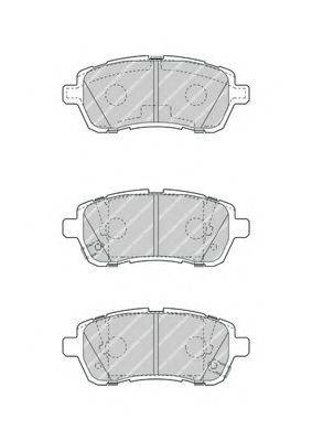 Комплект гальмівних колодок, дискове гальмо FERODO FDB4426