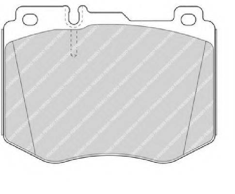 Комплект гальмівних колодок, дискове гальмо FERODO FDB4608