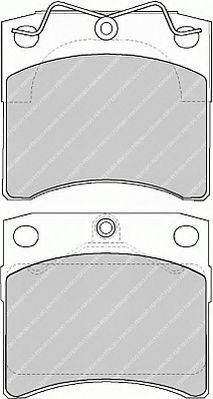 Комплект гальмівних колодок, дискове гальмо FERODO FVR1131