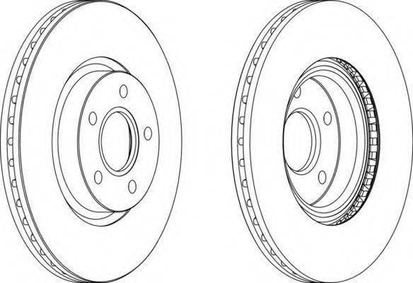 гальмівний диск FERODO DDF1225