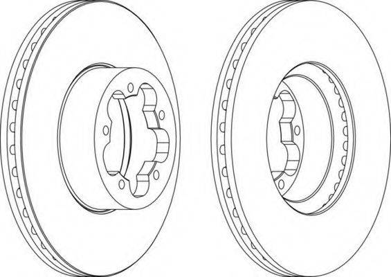 гальмівний диск FERODO DDF1555