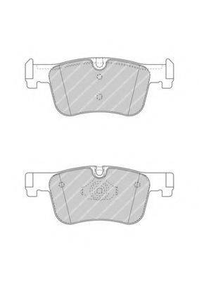Комплект гальмівних колодок, дискове гальмо FERODO FDB4489