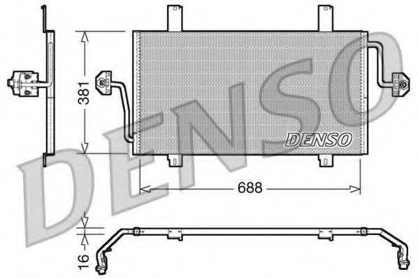 Конденсатор, кондиціонер DENSO DCN23016