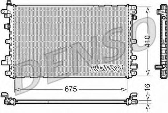 Радіатор, охолодження двигуна DENSO DRM20113