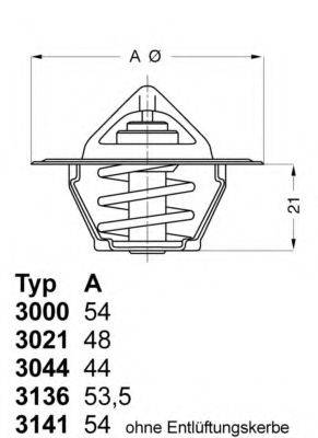 Термостат, що охолоджує рідину WAHLER 3141.87D