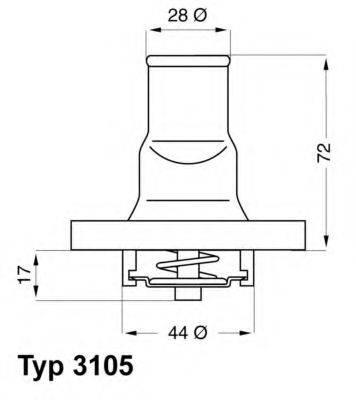 Термостат, що охолоджує рідину WAHLER 3105.87D